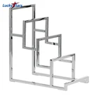 Purse Display Display Rack Modern Look Chrome Handbag Holder Countertop Bag Rack Purse Display Stand