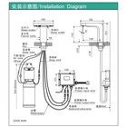 2 in 1 Automatic Brass Water Basin Sensor Faucet and Liquid Foam Soap Dispenser