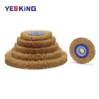 Brush Wire Brush Best Selling Crimp Brass Coated Steel Wire Wheel Brush Machine Surface Polishing Wire Wheel Brush