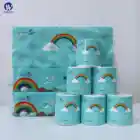 Core Toilet Paper Ready to Ship Virgin Wood Pulp Paper Tissue English Packaging roll paper towels