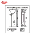Roller Shutter Magnetic Door / Windows Gap Sensor For Alarm Security System