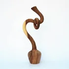 Handmade abstract folk art wooden home decor antique arts and crafts