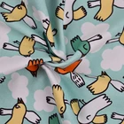super soft No Moq Limit knitted cotton lycra base animals custom digital printed cotton fabric CT007