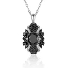 Fashion and Luxury Dinner Gemstone Pendant Necklace 925 Sterling Silver Handmade Modern Irregular Chains Necklaces