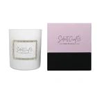 Wholesale Gift Box Frosted Glass Jar With Rhinestones Scented Candle