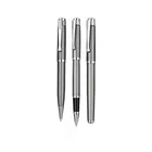 Promotional custom logo gift executive metal rose gold ink fancy pen set