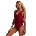 1 Piece Swimsuit Swimwear Sexy 2021 Bikini Sexy 1 - Piece Swimsuit Solid Color Sexy Open Back Swimwear