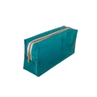 Large capacity cute student stationery storage box colored transparent PVC pencil bag
