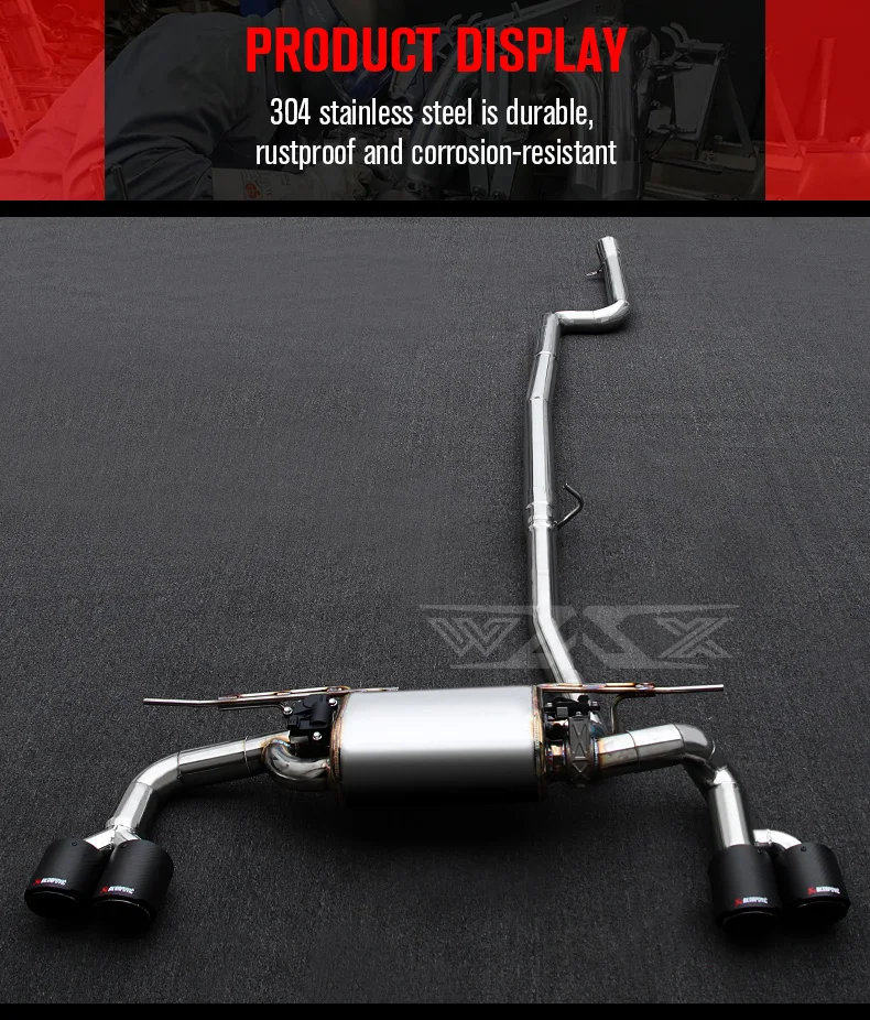 Catback Exhaust For BMW 420i 425i 430i 435i 440i 220i 228i 230i 235i 225i 2020-2022 Stainless Steel Exhaust System Tail Section