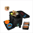 Custom logo pet weekend pet carrier bag dog travel pet bag with bowls