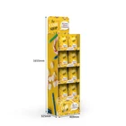 Competitive Price Chocolate Beans Merchandise Floor Display Racks Cardboard Donuts Paper Floor Display Shelve for Candy Shop