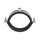 High quality zinc plating m12 double screw water black saddle pipe clamp pipe mounting bracket