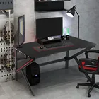 Desk Desk Gaming Desk 47.2 Inches Home Office Computer Table Black Gamer Workstation With Headphone Hook Cup Holder