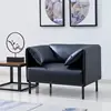 coffee shop sofa cheap office faux leather sofa wait room furniture modern office couch