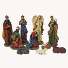 Holy Family and Three Kings Inspirational Religious Christmas Resin Nativity Scene Set