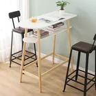 Counter Bar New Design Shop Counter Table High Round Wooden Bar Table