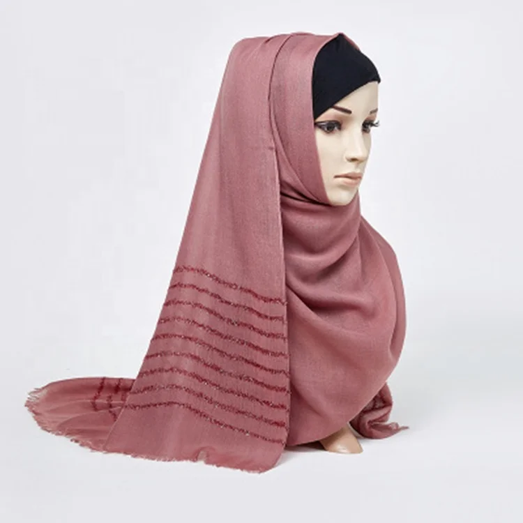 Mode or soie écharpe arabie saoudite maxi jersey hijab de mariage styles