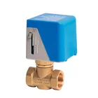 Manufacturer float operated 3way motorized 3-way FCU motorised 3 way 3 control brass ball Valve for cooling with 1 actuator