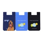 Custom 3m Sticker Silicone Wallet Mobile Phone Case Silicone Card Holder With Logo