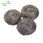 EcoClean Factory BSCI Household Kitchen Cleaning 15 to 5 grams Dish Bowl Stainless Steel Wire Mesh Sponge Scourer