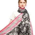 Scarf New Fashion Crocodile Pattern Pleated Scarf High Quality Scarf