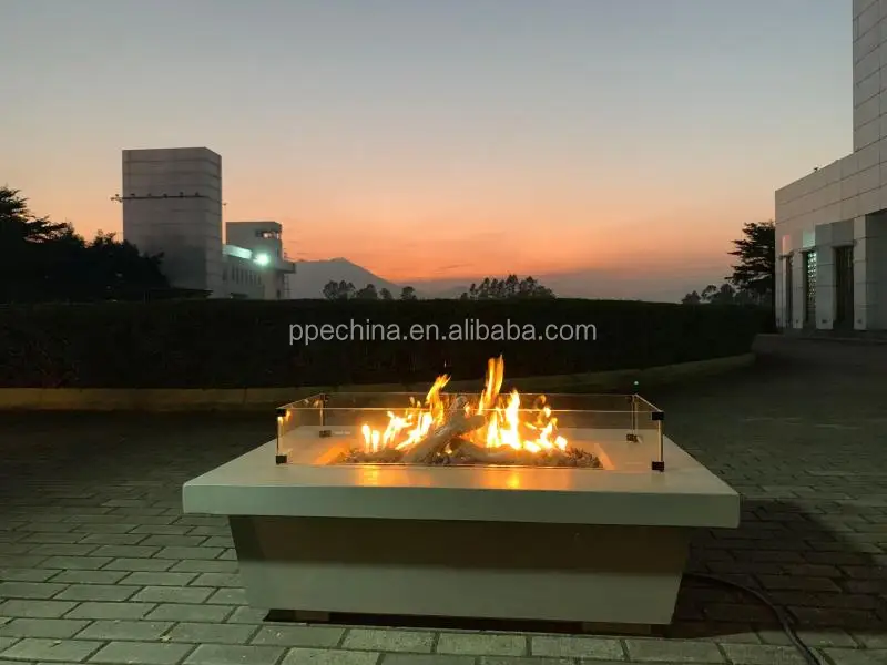 Villa Garden Outdoor  Propane Fire Pit Table /  Steel gas Fire pit