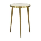 Modern design minimalist furniture stainless steel frame concrete top living room sofa side coffee table