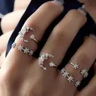 Fashion Ladies Gold Finger Wedding Ring For Women Jewelry Sets Rings