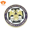 High Quality Wholesale Folk Art Souvenir Stamped Metal Enamel Custom Coin