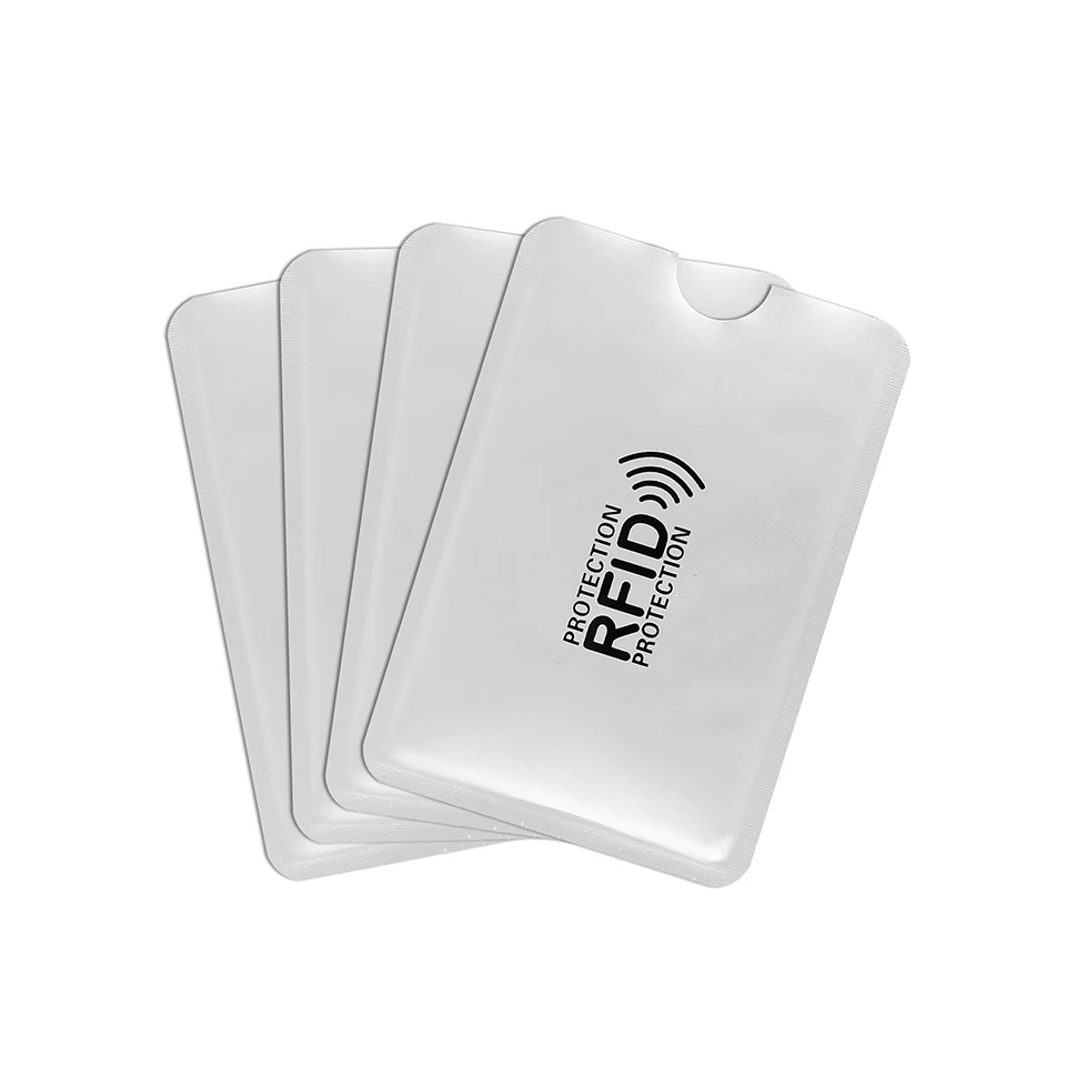 sleeve rfid credit card protector aluminum foil bank card holder