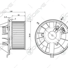 Golf Audi 1K1819015 Blower Motor For VW GOLF TIGUAN PASSAT AUDI A3