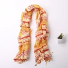 Wholesale custom colorful women lady pashmina wool cotton scarf