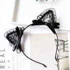 Wholesale Custom Sexy Cosplay Maid Animal Cat Ears Gear Lace Ball Party Headband Hair Hoop