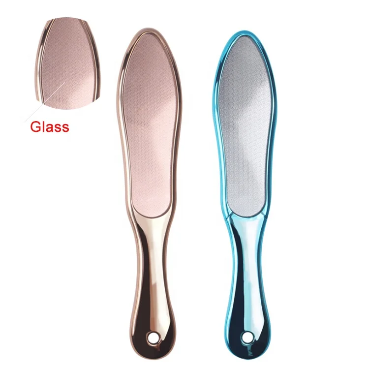 Wholesale OEM Logo Customs Color Plating ABS Handle Nano Glass Foot Files