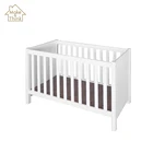 Baby newborn crib cot bed white china solid wood furniture prices