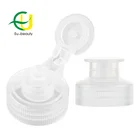 Cap Screw Plastic Caps Wholesale Factory 28/400 Clear Plastic Flip Top Cap Lotion Cosmetic Screw Bottle Cap
