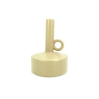 Yellow art crafts flower ceramic vase pot for home decor