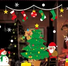 Waterproof christmas sticker window custom christmas decal