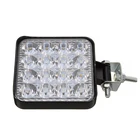 Square 48W LED Work Light 12V 24V Off Road Flood Spot Lamp For Car Truck SUV 4WD