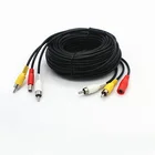 China Manufacturer RCA DC Connector Extension Cable CCTV Camera Audio Video Power 3 in 1 Cable