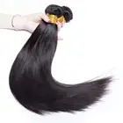 Hair Extensions Black 24" Straight Long 4 PCS Set Thick Clip In On Hair Extensions Black Brown