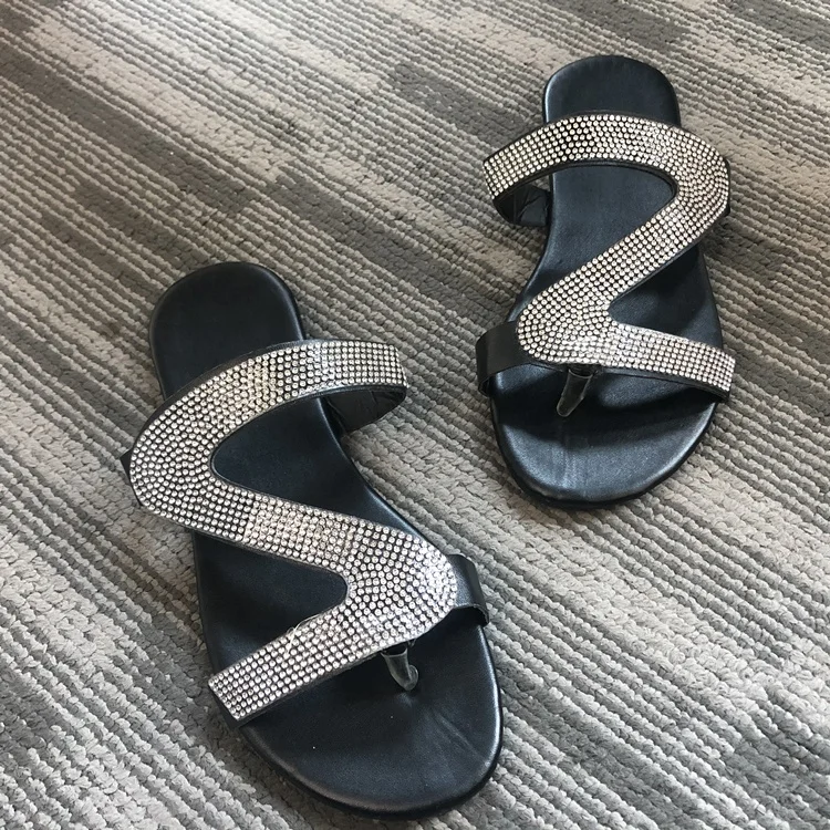 rhinestone slippers