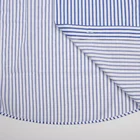 Latest classic turn-down collar vertical stripe 100% cotton men's formal dress shirt long sleeve