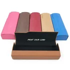 Retro Vintage handmade PU Eyewear custom printed safety Sunglasses Case