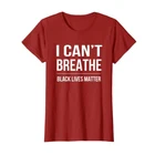 2020 Custom Black Lives Matter T Shirt Printing I Cant Breathe Letter Shirts For Men Women Kids