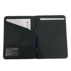 Hot selling custom high-end luxury leather portfolio bags pad folio folder logo embossed