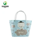 oem logo lovely cat printing tote pp woven handle eco shopper bag