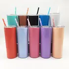 stocked 20oz stainless steel skinny tumbler double walled water tumbler vacuum insulated straw tumbler