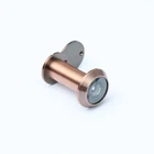 Graphic Customization Door Viewer Brass 220 Degree Wide Angle Glass Lens Peephole Door Eye Viewer with Cover