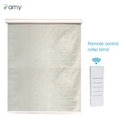 70% pvc 30% polyester fabric automatic window shades motorized blinds
